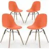 Chaise de Salle à Manger - Design Scandinave - Pieds en Bois - Lot de 4 - Skögur image 9