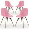 Chaise de Salle à Manger - Design Scandinave - Pieds en Bois - Lot de 4 - Skögur image 9
