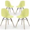 Chaise de Salle à Manger - Design Scandinave - Pieds en Bois - Lot de 4 - Skögur image 9