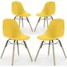 Chaise de Salle à Manger - Design Scandinave - Pieds en Bois - Lot de 4 - Skögur image 9