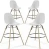 Tabourets de Bar - Design Scandinave - Pieds en Bois - Lot de 4 - Skögur image 9