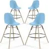 Tabourets de Bar - Design Scandinave - Pieds en Bois - Lot de 4 - Skögur image 9