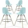 Tabourets de Bar - Design Scandinave - Pieds en Bois - Lot de 4 - Skögur image 9