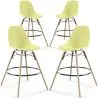 Tabourets de Bar - Design Scandinave - Pieds en Bois - Lot de 4 - Skögur image 9