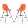 Tabouret de Bar - Design Scandinave - Pieds en Bois - Lot de 2 - Skögur image 9