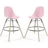 Tabouret de Bar - Design Scandinave - Pieds en Bois - Lot de 2 - Skögur image 9