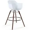 Tabouret de bar - Design Scandinave - Pieds en Bois Foncé - Nordika image 9