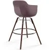 Tabouret de bar - Design Scandinave - Pieds en Bois Foncé - Nordika image 9