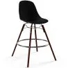Tabouret de Bar - Design Scandinave - Pieds en Bois Foncé - Skögur image 9