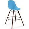 Tabouret de Bar - Design Scandinave - Pieds en Bois Foncé - Skögur image 9