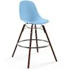Tabouret de Bar - Design Scandinave - Pieds en Bois Foncé - Skögur image 9