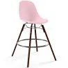 Tabouret de Bar - Design Scandinave - Pieds en Bois Foncé - Skögur image 9