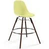 Tabouret de Bar - Design Scandinave - Pieds en Bois Foncé - Skögur image 9