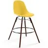 Tabouret de Bar - Design Scandinave - Pieds en Bois Foncé - Skögur image 9
