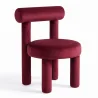 Chaise de Salle à Manger - Tapissée en Velours - Rhys image 9