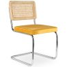 Chaise de salle à manger - tapissée de velours - Bois et rotin - New Edition - Martha image 9