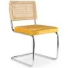 Chaise de salle à manger - tapissée de velours - Bois et rotin - New Edition - Martha image 9