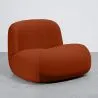 Fauteuil Moderne Minimaliste Design Courbé Rembourré en Velours - Confort et Style Contemporain - Büba image 9