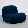 Fauteuil Moderne Minimaliste Design Courbé Rembourré en Velours - Confort et Style Contemporain - Büba image 9