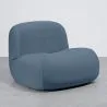 Fauteuil Moderne Minimaliste Design Courbé Rembourré en Velours - Confort et Style Contemporain - Büba image 9