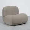 Fauteuil Moderne Minimaliste Design Courbé Rembourré en Velours - Confort et Style Contemporain - Büba image 9