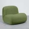 Fauteuil Moderne Minimaliste Design Courbé Rembourré en Velours - Confort et Style Contemporain - Büba image 9