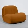Fauteuil Moderne Minimaliste Design Courbé Rembourré en Velours - Confort et Style Contemporain - Büba image 9