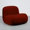 Fauteuil Moderne Minimaliste Design Courbé Rembourré en Velours - Confort et Style Contemporain - Büba image 9