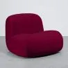 Fauteuil Moderne Minimaliste Design Courbé Rembourré en Velours - Confort et Style Contemporain - Büba image 9