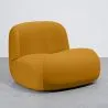 Fauteuil Moderne Minimaliste Design Courbé Rembourré en Velours - Confort et Style Contemporain - Büba image 9