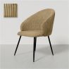 Chaise de Salle à Manger Rembourrée en Velours - Brugges image 9