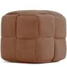 Pouf Carré Tapissé en Velours Côtelé - Design Moderne - Cube image 9
