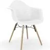 Chaise de Salle à Manger en Velours - Design Scandinave et Pieds en Bois - Nordika image 9