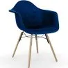 Chaise de Salle à Manger en Velours - Design Scandinave et Pieds en Bois - Nordika image 9