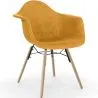 Chaise de Salle à Manger en Velours - Design Scandinave et Pieds en Bois - Nordika image 9