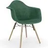 Chaise de Salle à Manger en Velours - Design Scandinave et Pieds en Bois - Nordika image 9