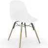 Chaise de Salle à Manger en Velours - Design Scandinave et Pieds en Bois - Skögur image 9
