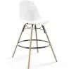 Tabouret de Bar en Velours - Design Scandinave et Pieds en Bois - Skögur image 9