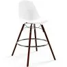 Tabouret de Bar en Velours - Design Scandinave et Pieds en Bois Foncé - Skögur image 9
