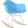 Chaise Berçante - Design Scandinave - Pieds en Bois et Métal - Nordika image 9