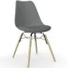 Chaise de Salle à Manger avec Coussin - Design Scandinave et Pieds en Bois - Skögur image 9