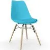 Chaise de Salle à Manger avec Coussin - Design Scandinave et Pieds en Bois - Skögur image 9