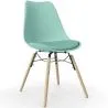 Chaise de Salle à Manger avec Coussin - Design Scandinave et Pieds en Bois - Skögur image 9