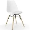 Chaise de Salle à Manger avec Coussin - Design Scandinave et Pieds en Bois - Skögur image 9