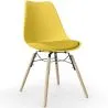 Chaise de Salle à Manger avec Coussin - Design Scandinave et Pieds en Bois - Skögur image 9