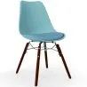 Chaise de Salle à Manger avec Coussin - Design Scandinave et Pieds en Bois Foncé - Skögur image 9