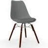 Chaise de Salle à Manger avec Coussin - Design Scandinave et Pieds en Bois Foncé - Skögur image 9