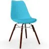 Chaise de Salle à Manger avec Coussin - Design Scandinave et Pieds en Bois Foncé - Skögur image 9