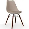 Chaise de Salle à Manger avec Coussin - Design Scandinave et Pieds en Bois Foncé - Skögur image 9