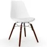 Chaise de Salle à Manger avec Coussin - Design Scandinave et Pieds en Bois Foncé - Skögur image 9